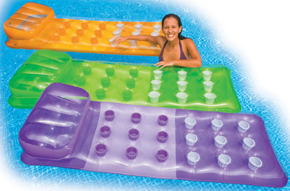 18 pocket swimming pool lilo lounger